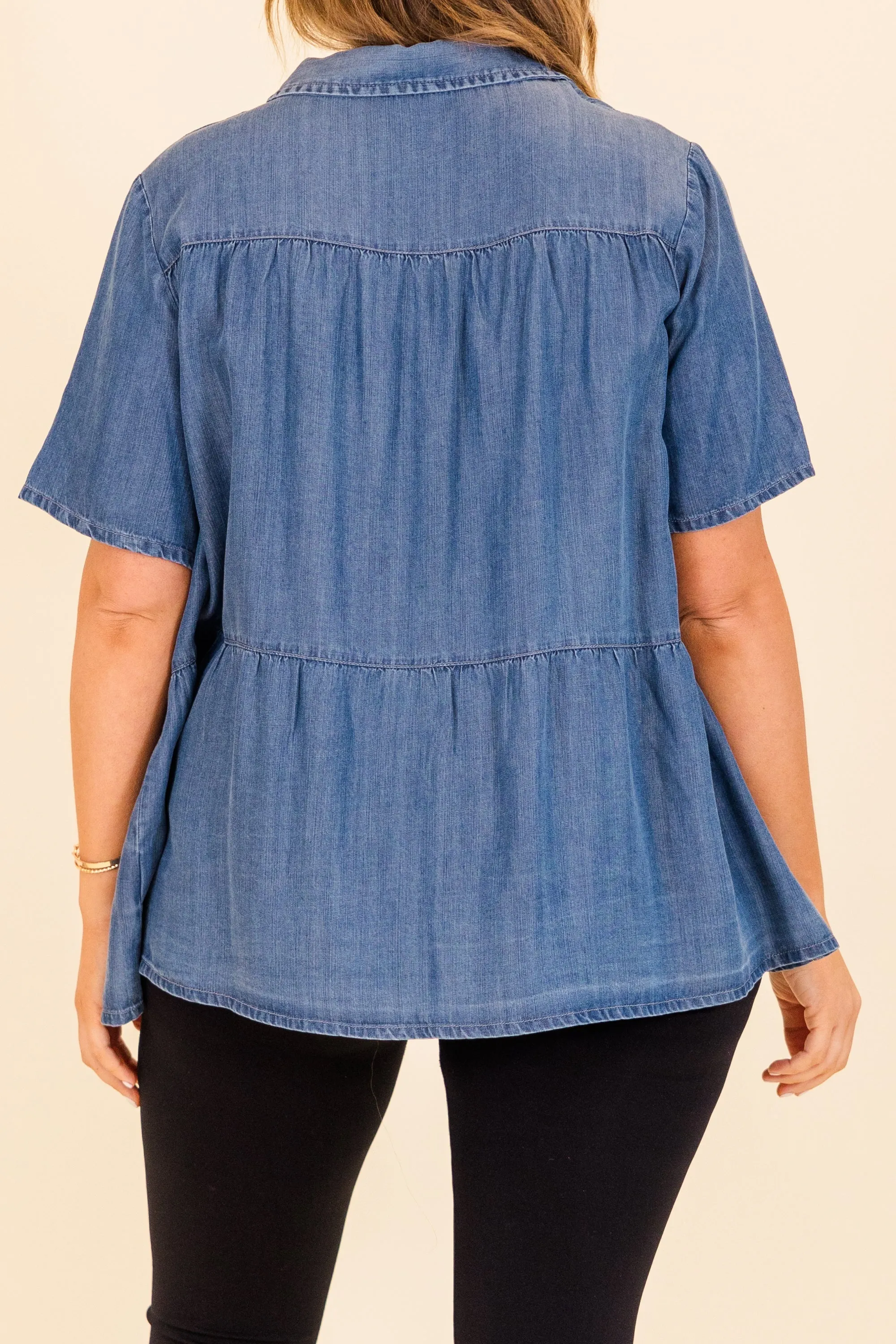 Something About Love Top, Medium Wash